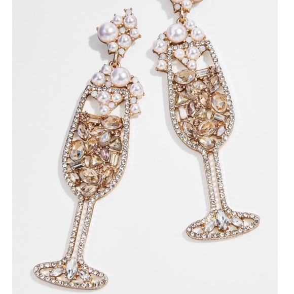 Bauble bar sip sip hooray earrings in gold - Picture 2 of 2